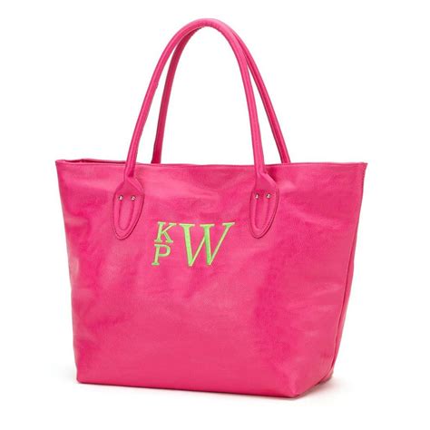 personalized hot pink fashionista purse monogrammed purses personalized purse monogram tote
