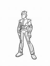 Rox Xavier Tall Standing Coloring Pages sketch template