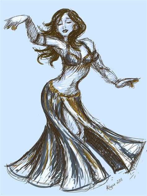 vintage belly dancer  asharahart  deviantart