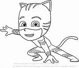Pj Masks Drawing Catboy Coloring Pages Getdrawings sketch template