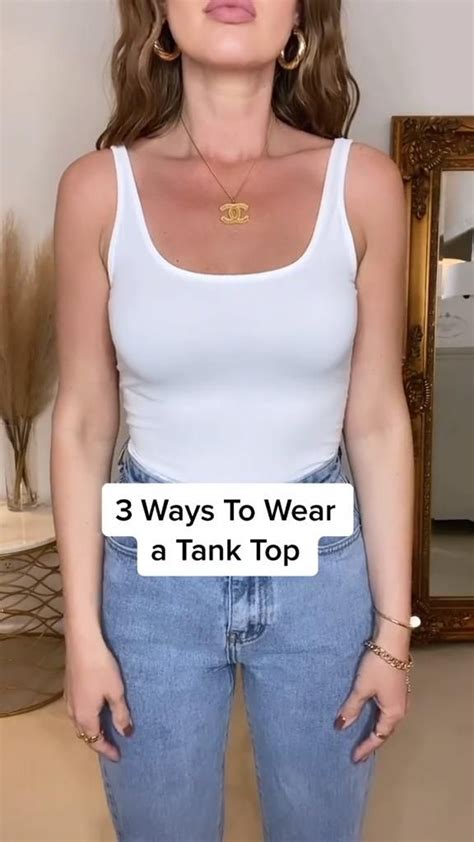 ways  wear  tank top refashion clothes diy fashion casual outfits