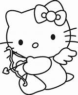 Kitty Hello Coloring Pages Color Kids Printable Cute Gonna Idea Think Using Play Its Great Her Cupid sketch template