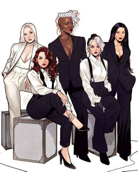 X Women Emma Frost Jean Grey Storm Rogue And Psylocke