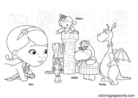 mcstuffins  printable coloring page  printable coloring pages