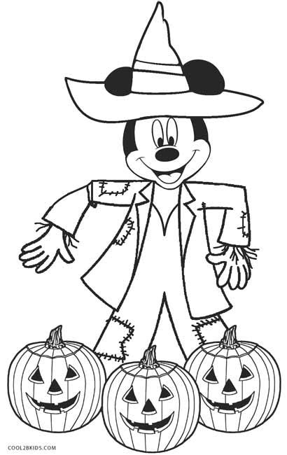 halloween disney coloring pages