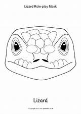 Lizard Mask Printable Masks Role Play Related Items sketch template