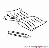 School Printable Pages Coloring Diary Education Colouring Sheet Title sketch template