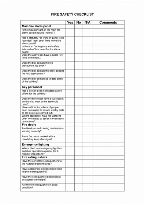explore    warehouse safety inspection checklist template