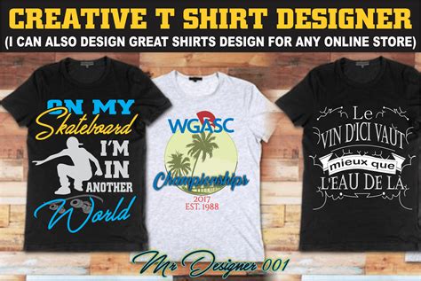 i will do creative t shirts designs ad ad creative shirts designs