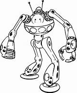 Robot Coloring Music Wecoloringpage sketch template