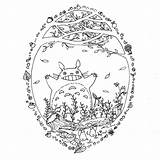 Totoro Coloring Pages Neighbor Getcolorings Printable sketch template