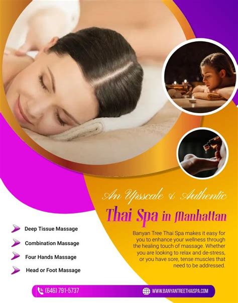 excellent massage services  manhattan banyan tree thai spa