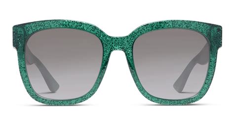 gucci gg0034s green prescription sunglasses