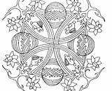Mandala Pascua Ostern Paques Coloriage Adulte Mandalas Erwachsene Adults Coloriages sketch template