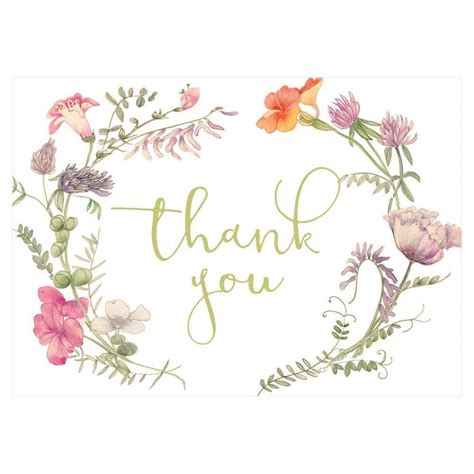 Caspari French Floral Thank You Notes 8 Note Cards And 8