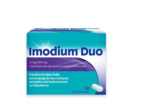 imodium pour le traitement des symptomes de la diarrhee