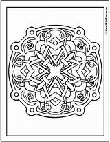 Celtic Coloring Pages Designs Irish Colorwithfuzzy Scottish Cross Printable Knot Wheel Geometric Animal Visit Sheets sketch template