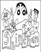 Shin Chan Coloring Pages Shinchan Family Printable Crayon Parents Crayola Kids Colouring Clipart Halloween Cartoons Print Sheets Madelyn Comments Coloringhome sketch template