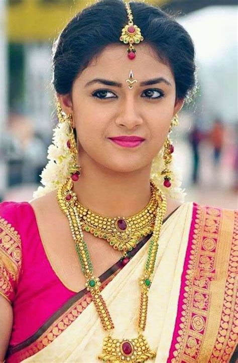 12 Beautiful Pics Of Keerthi Suresh In Saree Beautiful