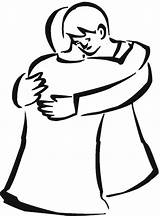 Hugging Clipart Cartoon People Drawing Friends Hug Clip Hugs Each Other Two Forgiveness Huging Coloring Cliparts Film Clipartbest Library Halloween sketch template