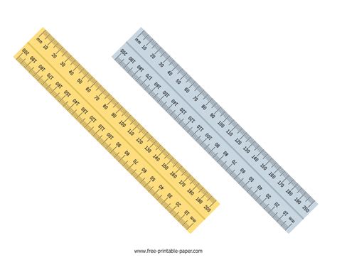 mm ruler  printable paper