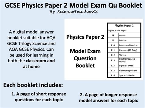 gcse physics complete paper  revision powerpoint edexcel specification