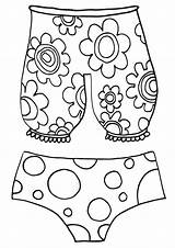 Underpants sketch template
