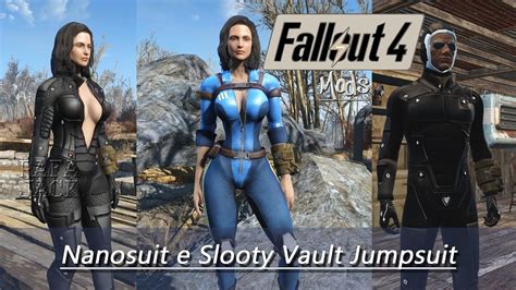 fallout 4 mods 2 nanosuit e slooty vault jumpsuit youtube