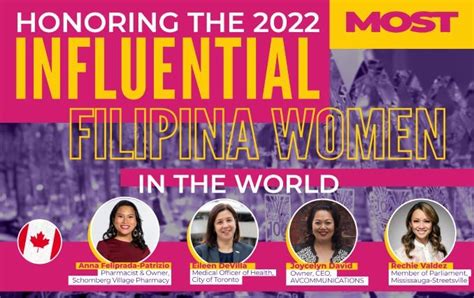 filipino canadian leadership global summit honours  women