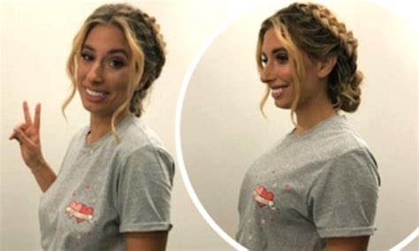 stacey solomon confesses her boobs bang on her chest as she boldly
