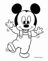 Mickey Coloring Baby Mouse Pages Disney Characters Babies Drawings Walking Colouring Printable Minnie Color Kids Cute Cartoon Drawing Books Disneyclips sketch template