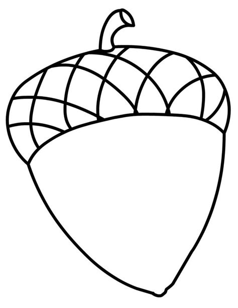 printable acorns coloring pages