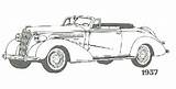 Coloring Pages Chevrolet Classic Convertible Book Early Corvette 1937 Bruce Tip Hat sketch template