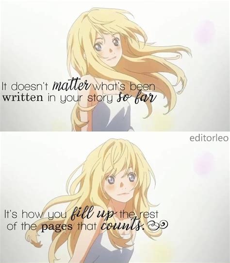 Awesome Anime Quotes Your Lie In April Friend Quotes