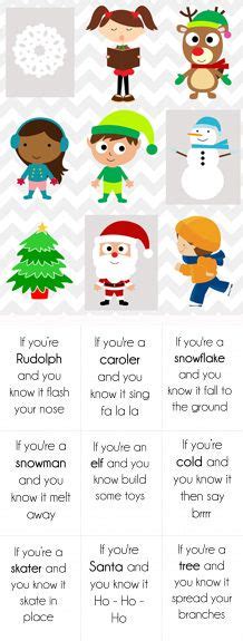 printable christmas song cards game  kids christmas kindergarten