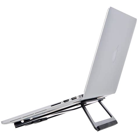 amazon basics aluminum portable foldable laptop support stand  laptops    inches black