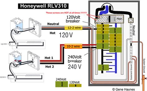 wire honeywell rlv thermostat