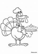 Turkey Kids Coloring Pages Baker Chef Pitara sketch template