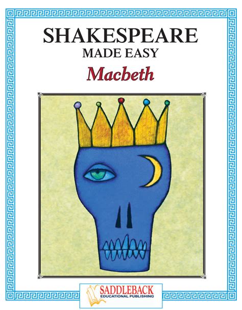 Macbeth Reading Guide Shakespeare Made Easy Digital Download