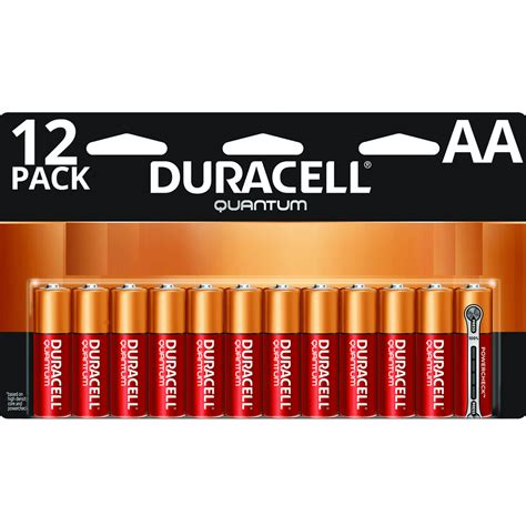 Duracell Quantum Alkaline Aa Batteries With Powercheck 12 Pack