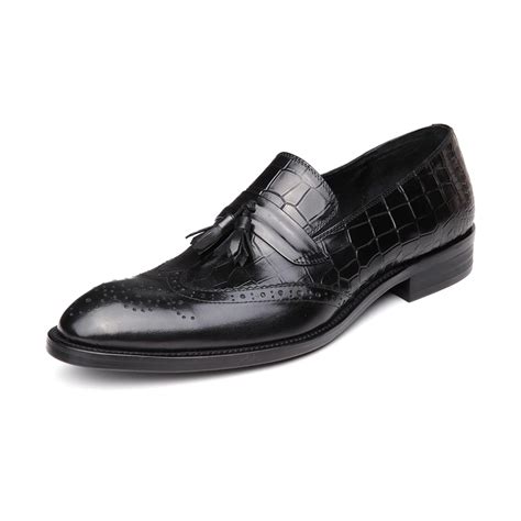 popular men shoes high quality famous brand genuine leather pointed toe business dress shoes