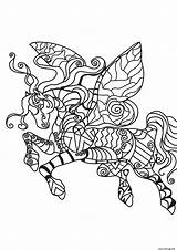 Licorne Cheval Caballo Paard Airs Volador Dibujo Adulte Cavallo Paarden Pferd Malvorlage Imprimer Kleurplaten Fliegendes Volante Schoolplaten Vliegend Zoek sketch template