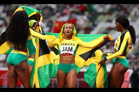 Jamaica Women Win Olympic 4x100m Relay Nationnews Barbados