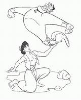 Aladdin Genie Unleashed sketch template