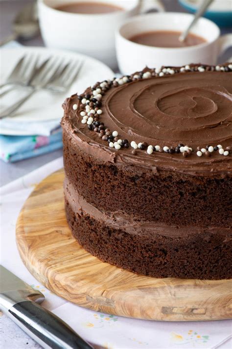 easy chocolate cake  moist delicious  packed full  chocolate