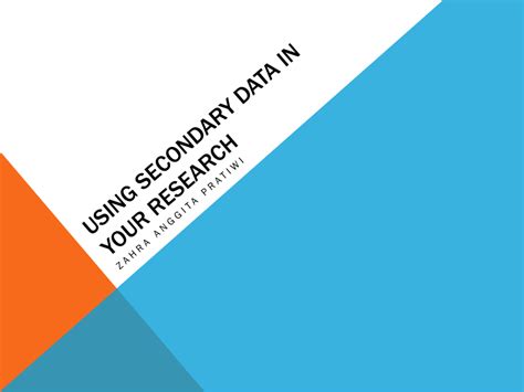 secondary data   research