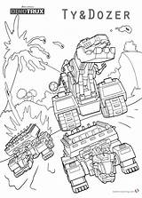 Dinotrux Pages Coloring Ty Dozer Printable Template sketch template