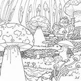 Coloring Pages Landscape Adults Detailed Landscapes Adult Colouring Printable Legendary Book Choose Board Drawings sketch template