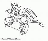Coloring Spyro Skateboard Pages Color Popular Printable Library Clipart Books sketch template