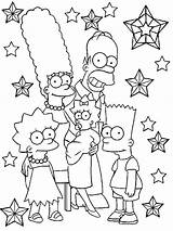 Coloring Pages Simpsons Print Getdrawings sketch template